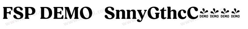 FSP DEMO   SnnyGthcC字体转换